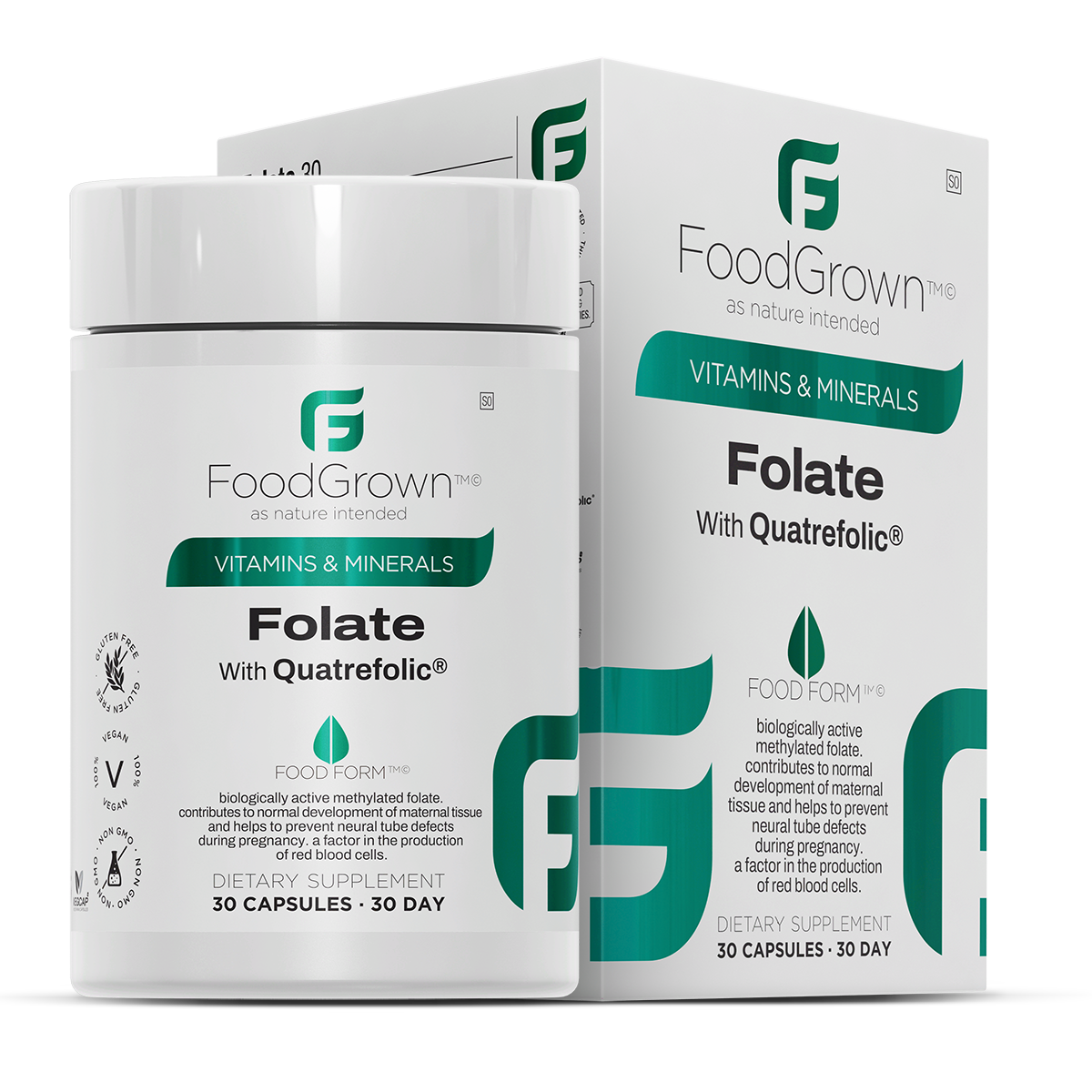 Active Folate Ireland Active Folate with Quatrefolic - Methylated Folate | FoodGrown ...